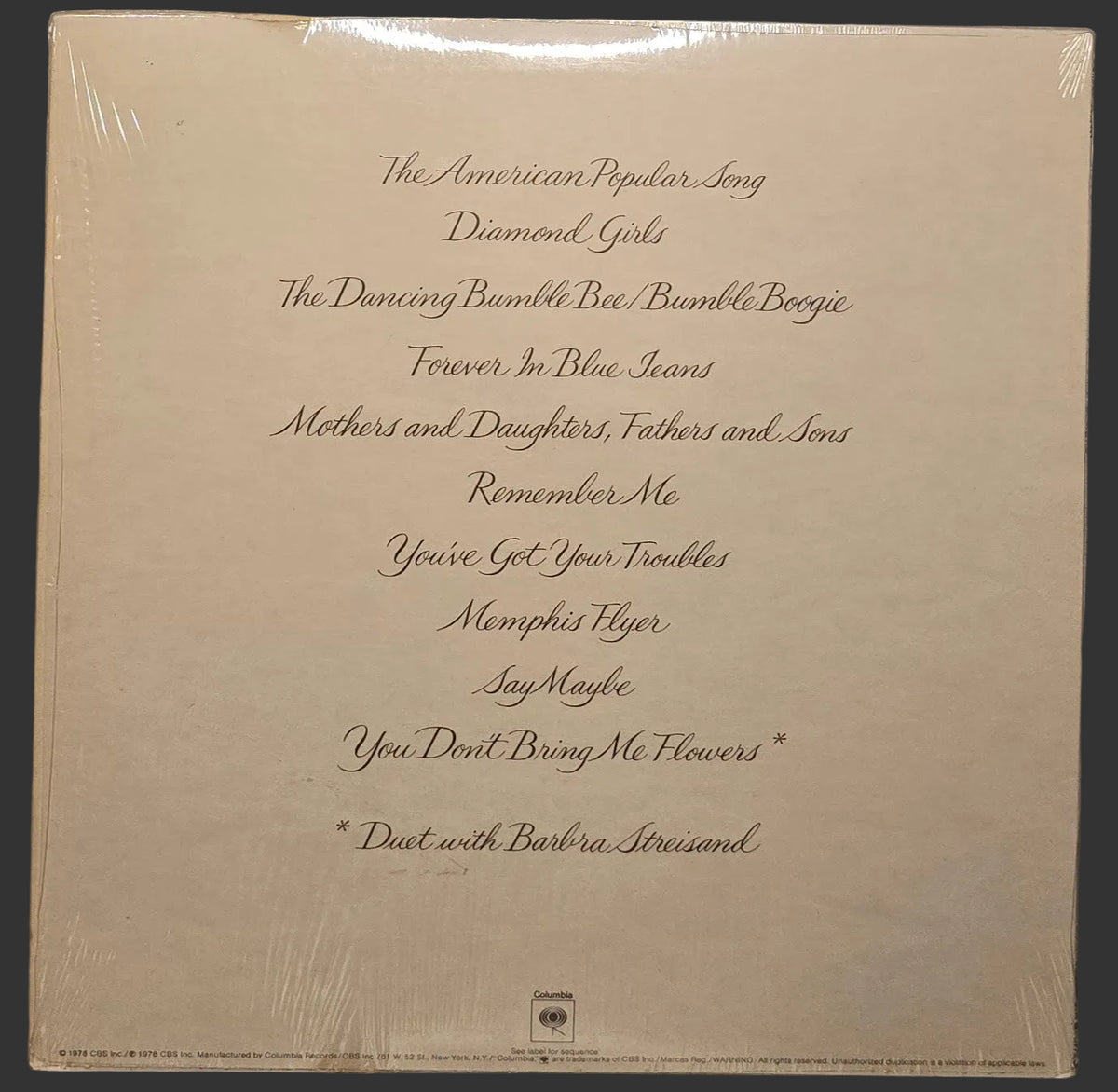 Neil Diamond - You Don't Bring Me Flowers (LP) (Quasi neuf (NM ou M-))
