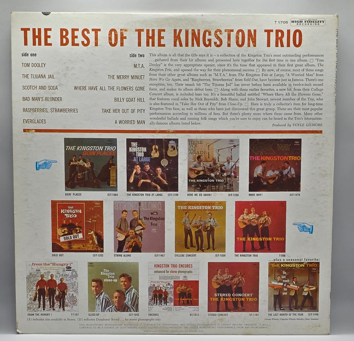 Kingston Trio - The Best Of The Kingston Trio (LP) (Très bon (TB))