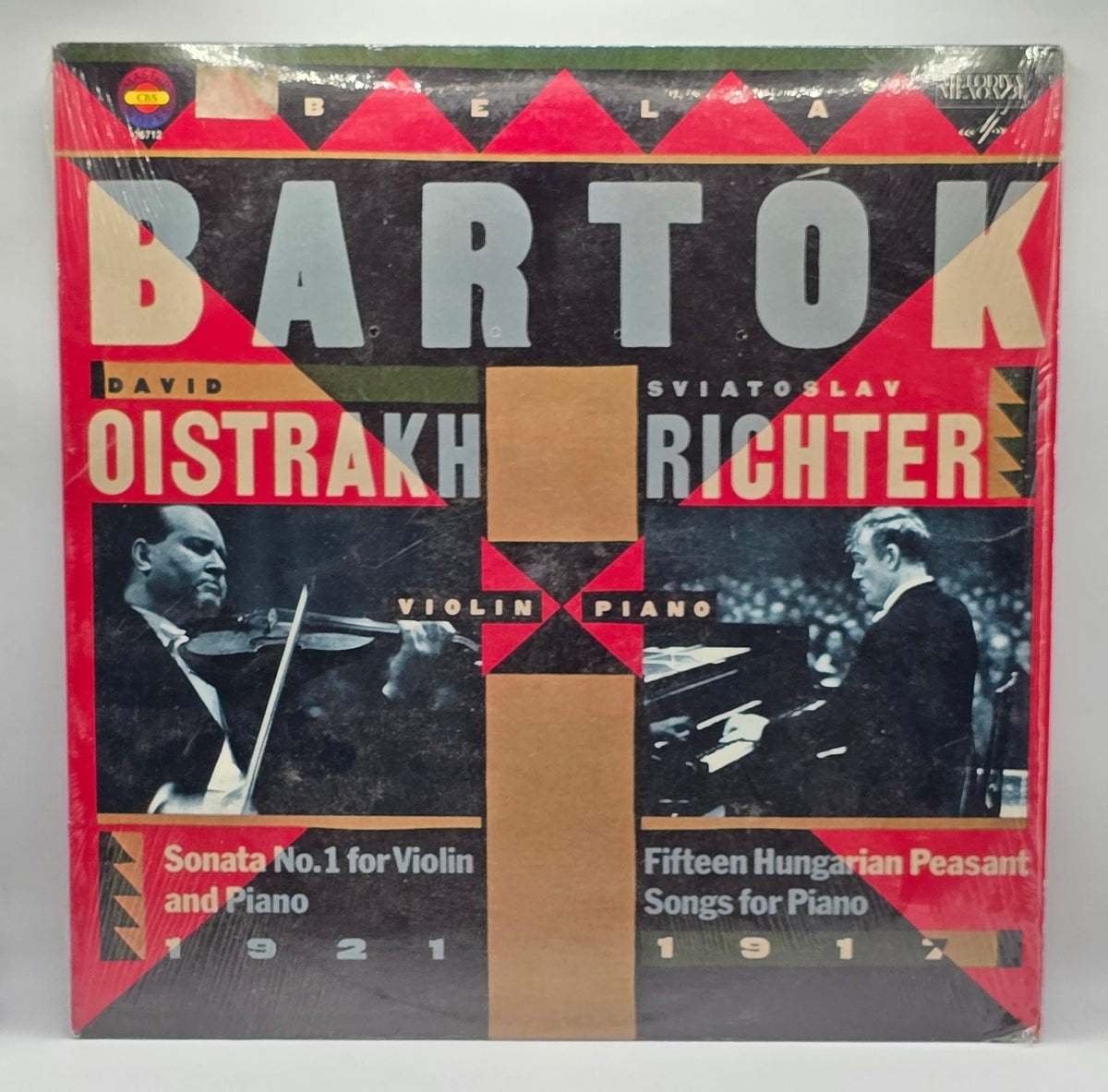 Sviatoslav Richter Et David Oïstrakh* - Béla Bartók (LP) (Très bon état (VG+))