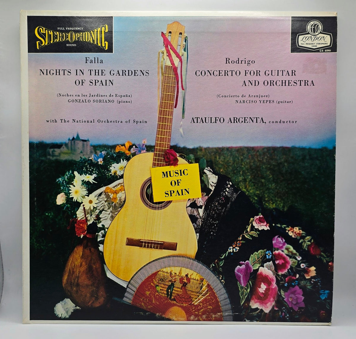 Falla*, Gonzalo Soriano, Rodrigo*, Narciso Yepes, Orquesta Nacional De España*, Ataulfo Argenta* - Nuits Dans Les Jardins D'Espagne · Concerto Pour Guitare Et Orchestre (LP) (Très Bon Plus (VG+))