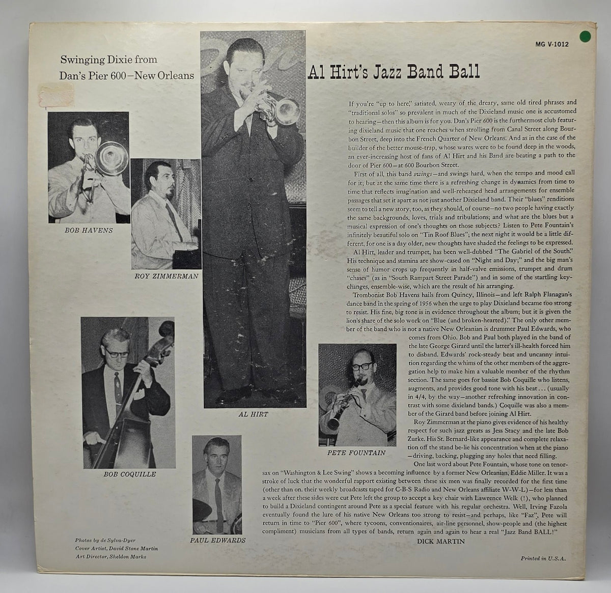 Al Hirt's Jazz Band* - Al Hirt's Jazz Band Ball (LP) (Very Good Plus (VG+))