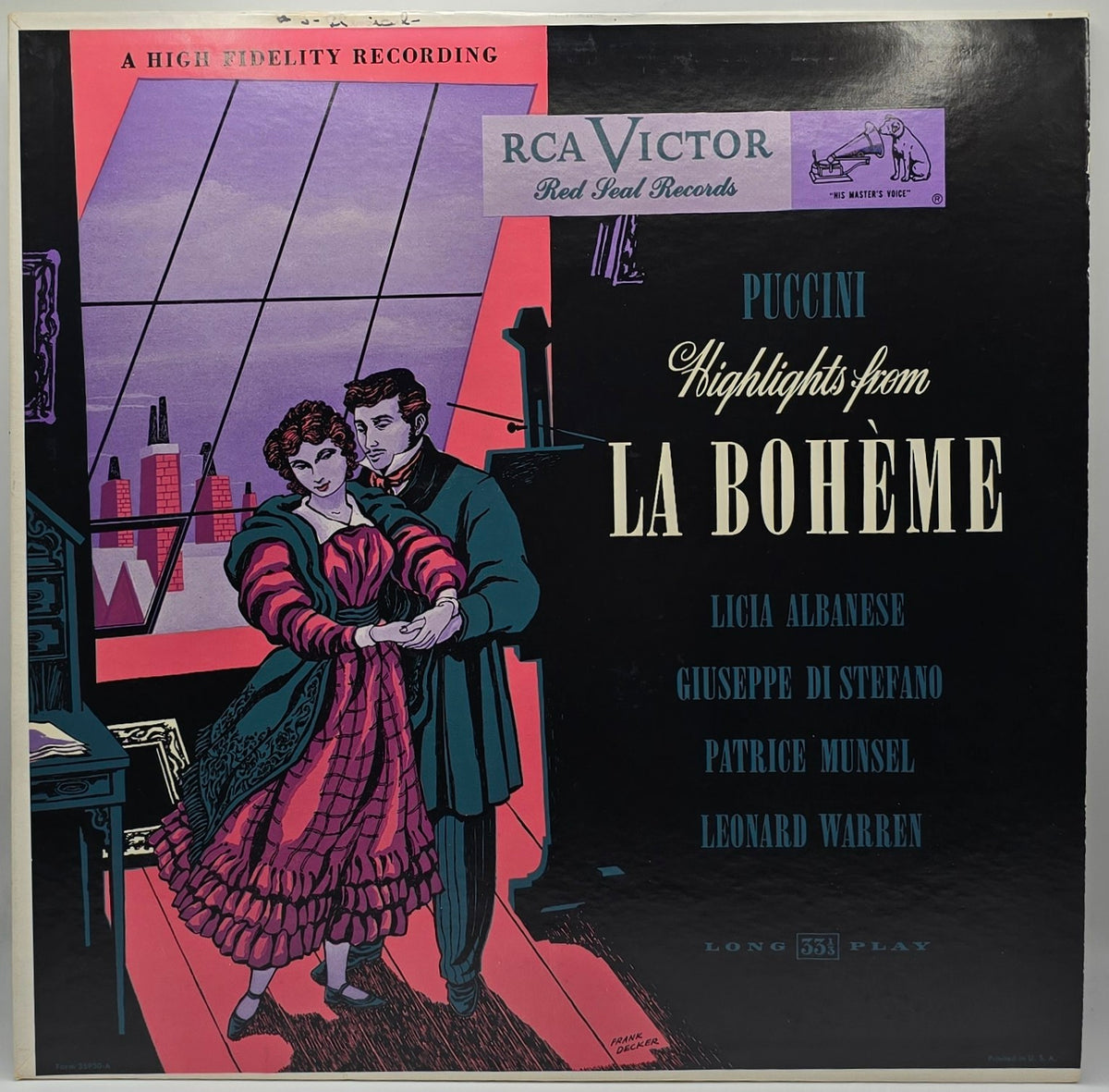 Puccini* - Highlights From La Bohème (LP) (Very Good Plus (VG+))