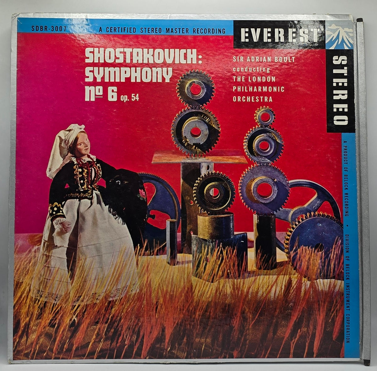 Dmitri Shostakovich, Sir Adrian Boult Conducting London Philharmonic Orchestra - Symphony No. 6, Op. 54 (LP) (Very Good Plus (VG+))